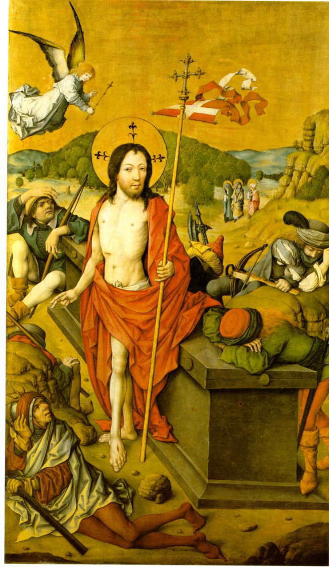 �n�E�X�u�[�t�̉�Ɓ@�w �L���X�g�̕��� �x 1475 �@�b132x76cm�@�b�V���e�[�f�����p�������A�t�����N�t���g